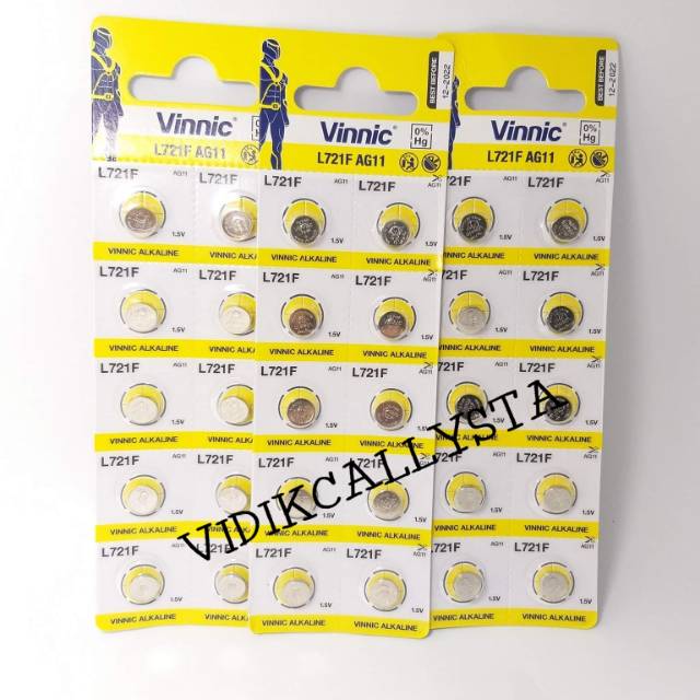 BATEREI VINNIC AG11 L721 362 SR721SW SR 721 SW SR721 BATRE BATREI JAM TANGAN KANCING VINNIC L721F ORIGINAL