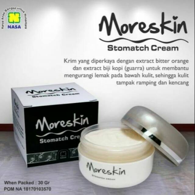 

MORESKIN Stomatch cream NASA/penyusut perut
