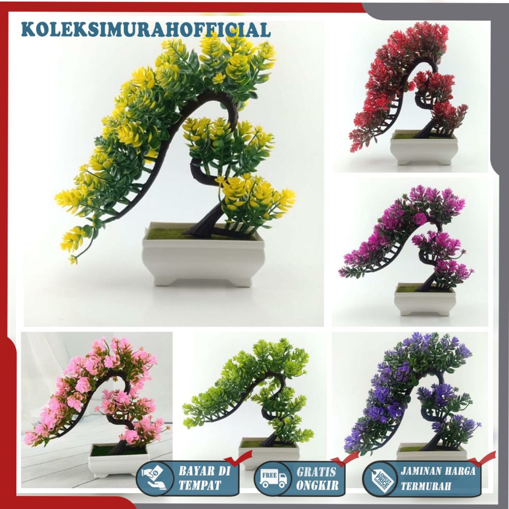 COD BUNGA PLASTIK BUNGA BONSAI BUNGA ARTIFISIAL BUNGA HIASAN MEJA TANAMAN HIAS PLASTIK BP8825