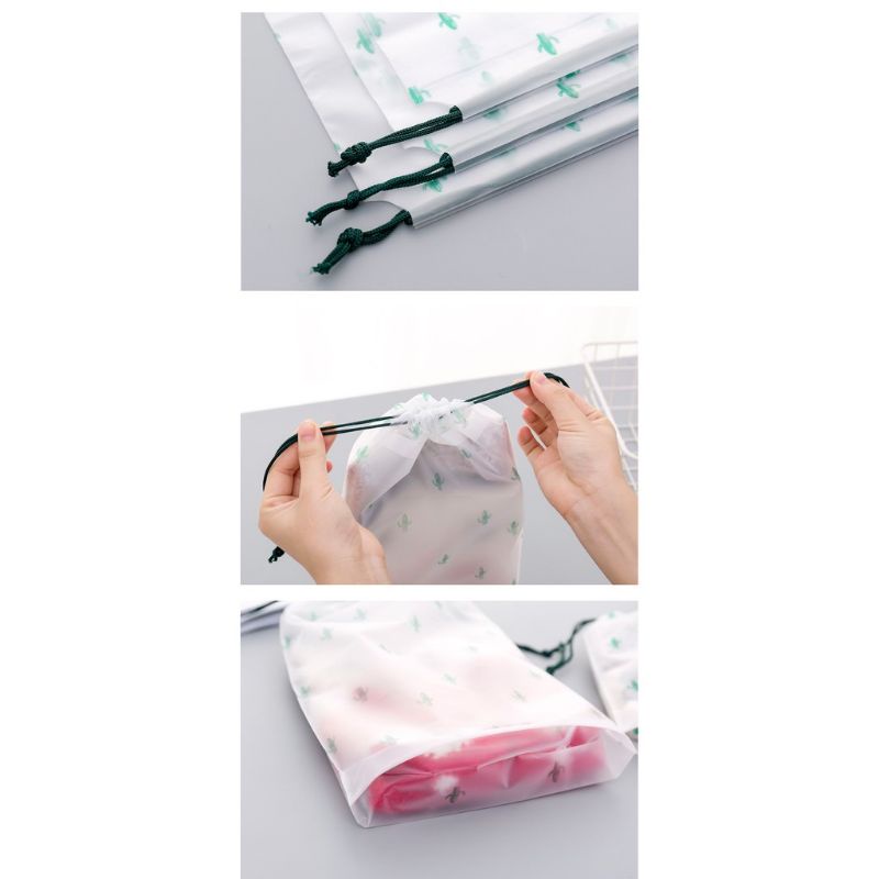 PT78 Pouch Serut Transparan Sedang