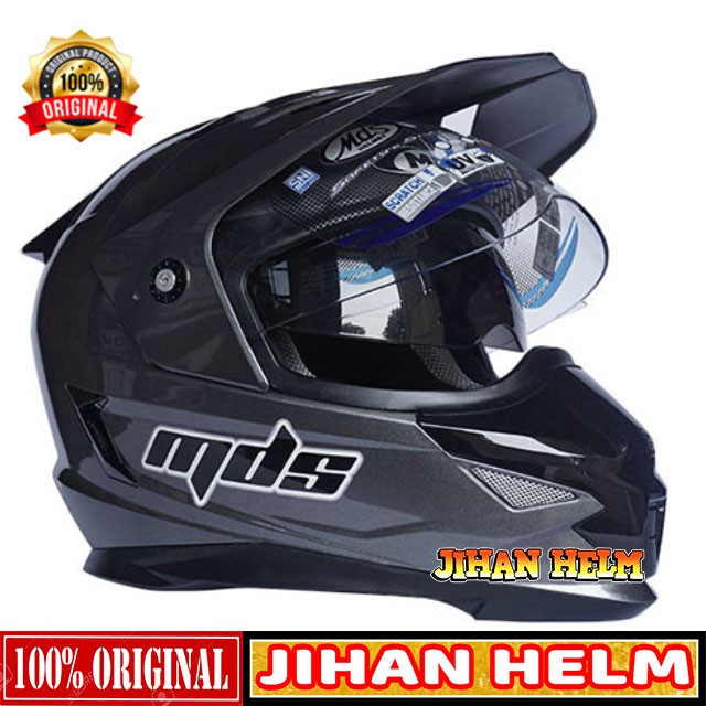 HELM / MDS / HELM MDS / HELM FULL FACE MDS SUPER PRO GREY TERMURAH