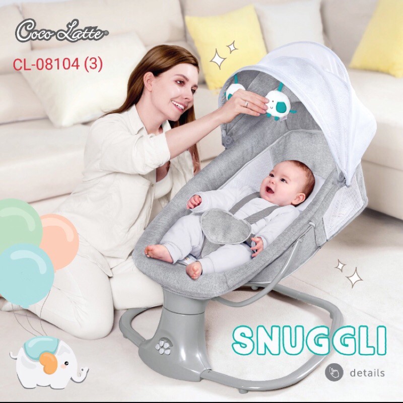 Cocolatte Snuggli Swing Bouncer Elektric - Otomatis Bouncer - ayunan bayi