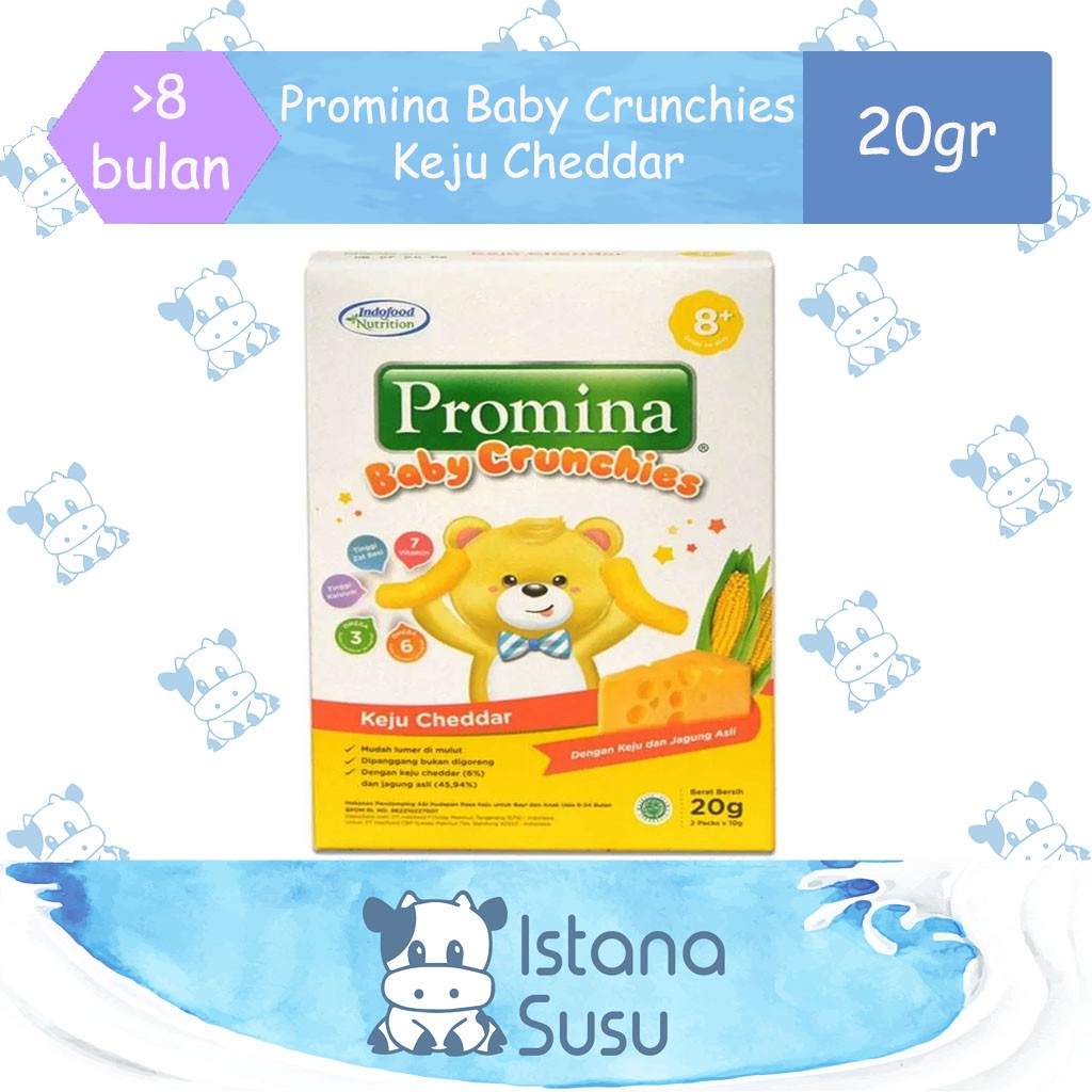 Promina Baby Crunchies Keju Cheddar 20 Gr