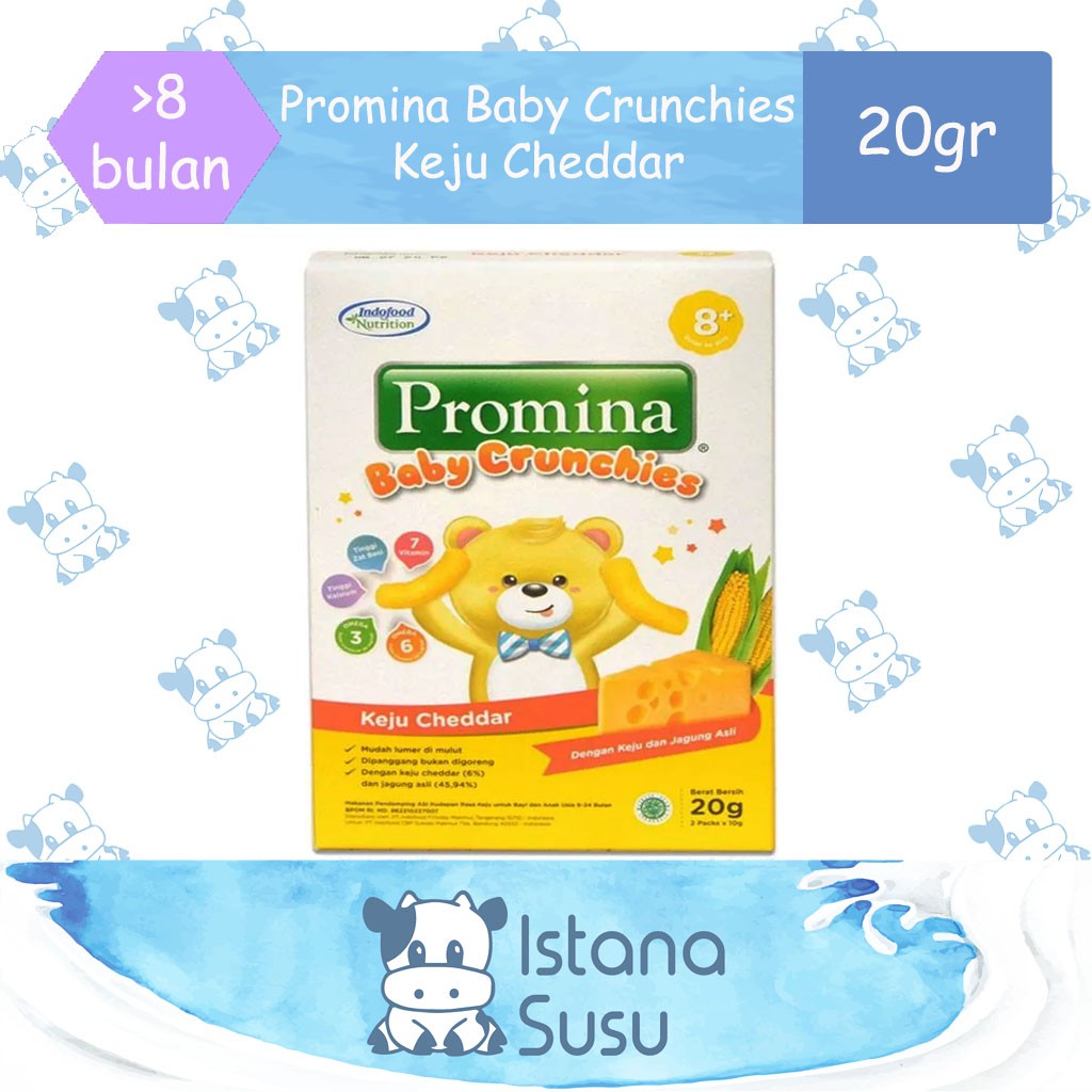 Promina Baby Crunchies Keju Cheddar 20 Gr