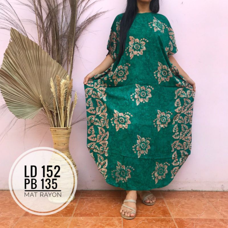 LONGDRESS LOWO SOGAN KAFTAN SUPER JUMBO BIG SIZE LD 136 BATIK CAP ASLI MANUAL HANDMADE