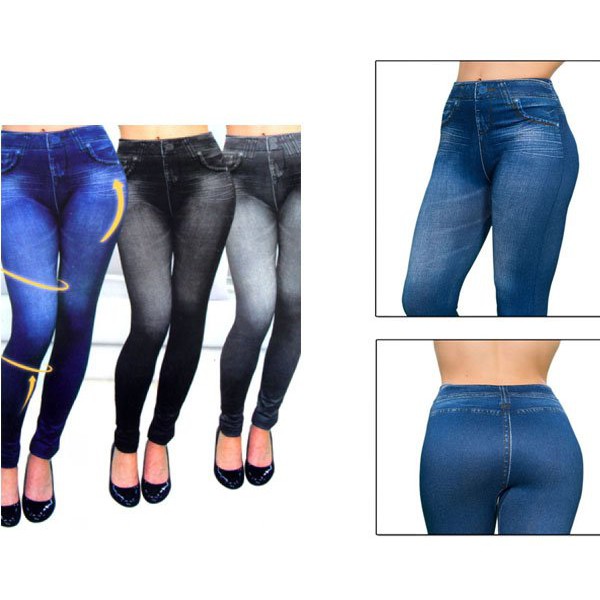 Slim n Fit Caresse Jeans - LEGGING PELANGSING MODIS GAYA JEANS ADA KEMASAN BOXNYA