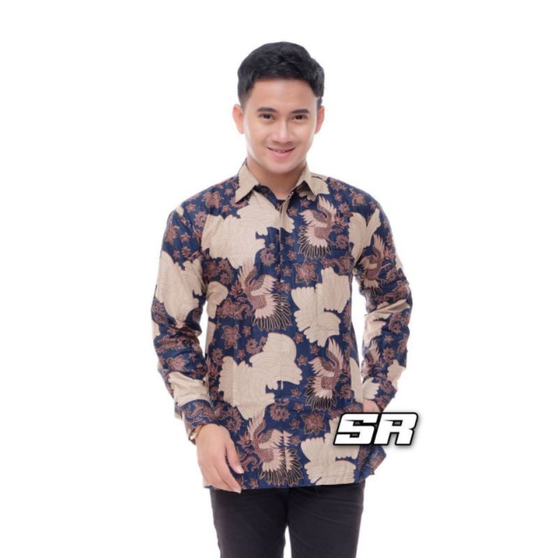 [BUTIK DIAN] Kemeja batik lengan panjang size m l xl xxl xxxl