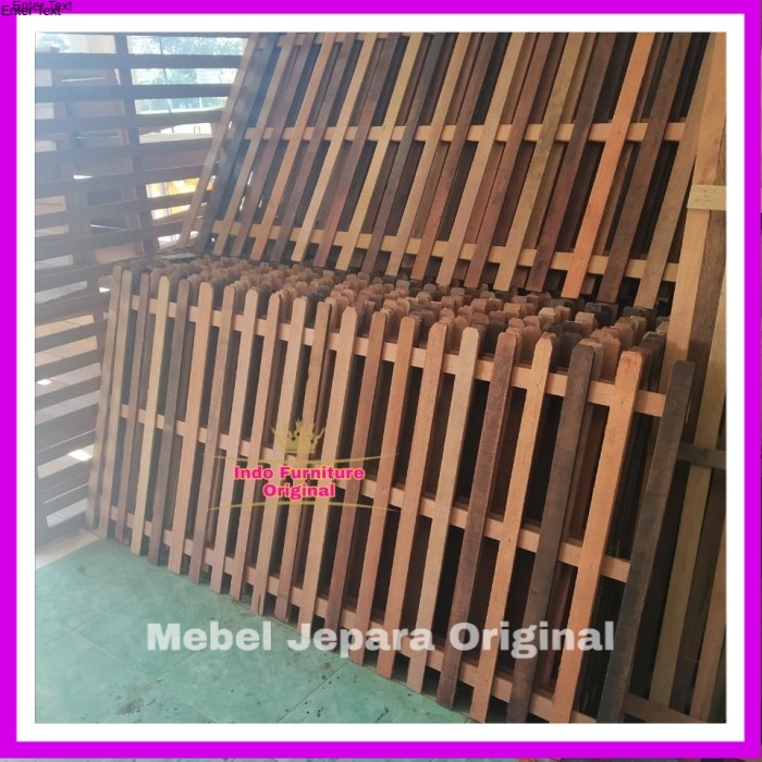 Sekatan Taman, Pembatas Tanah, Pagar/Pager Rumah, Kayu Bengkirai Murah Original