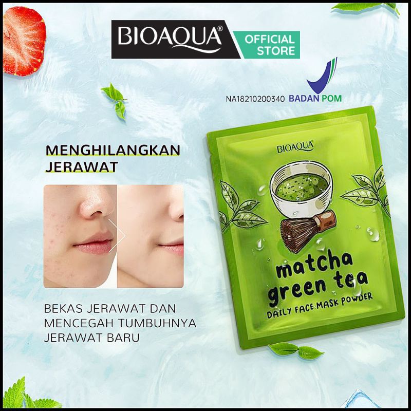 BIOAQUA SHEET MASK Daily Face Mask Powder BPOM [ ECER ]