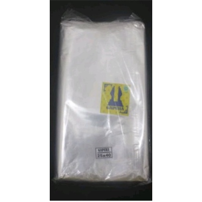 Plastik PP TEBAL 02 Bening Ukuran 25x40 cm Plastik Laundry Souvenir Makanan Snack