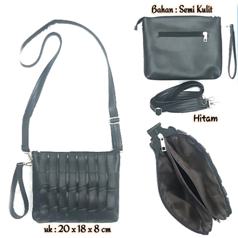 REALPICT 100% New Sling Bag NYAM-NYAM Pagar Anyam / Tas Selempang