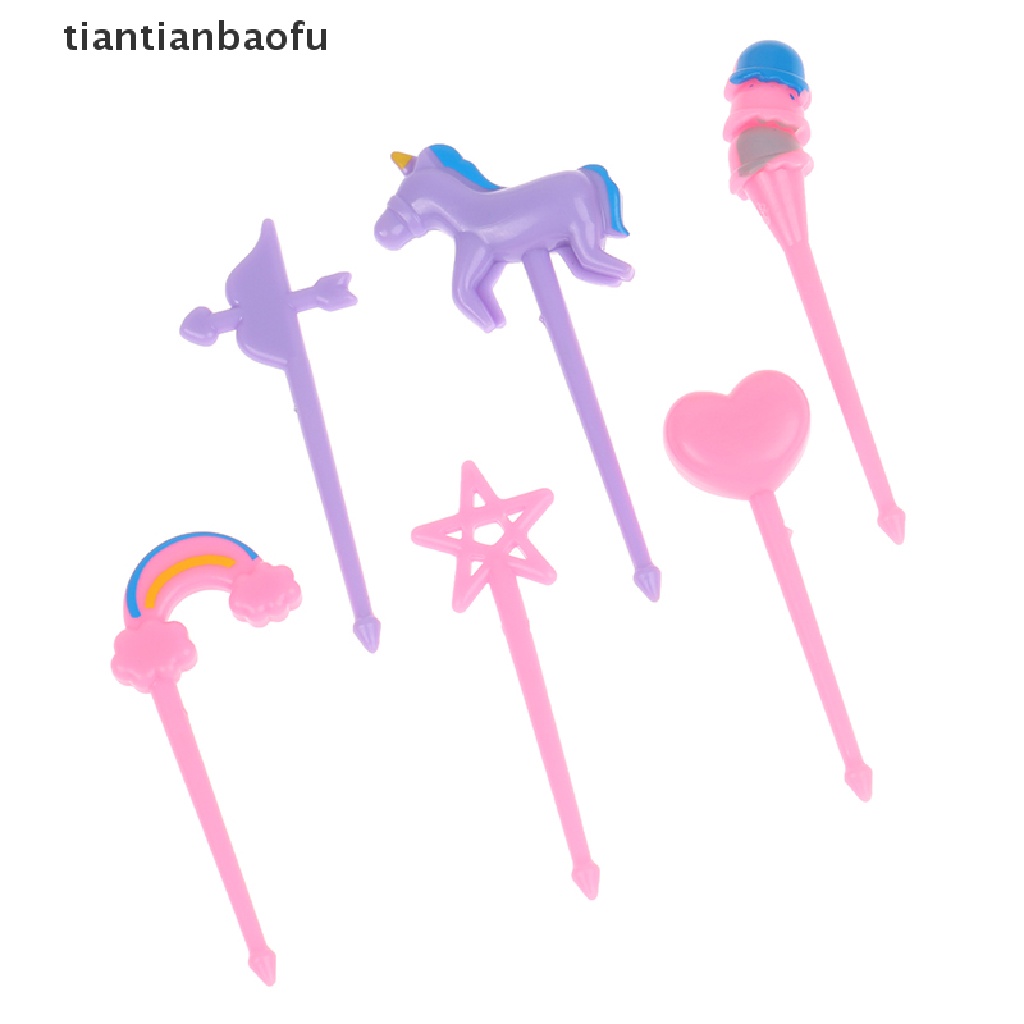 Set Garpu Buah Desain Hewan Unicorn Lucu Kreatif