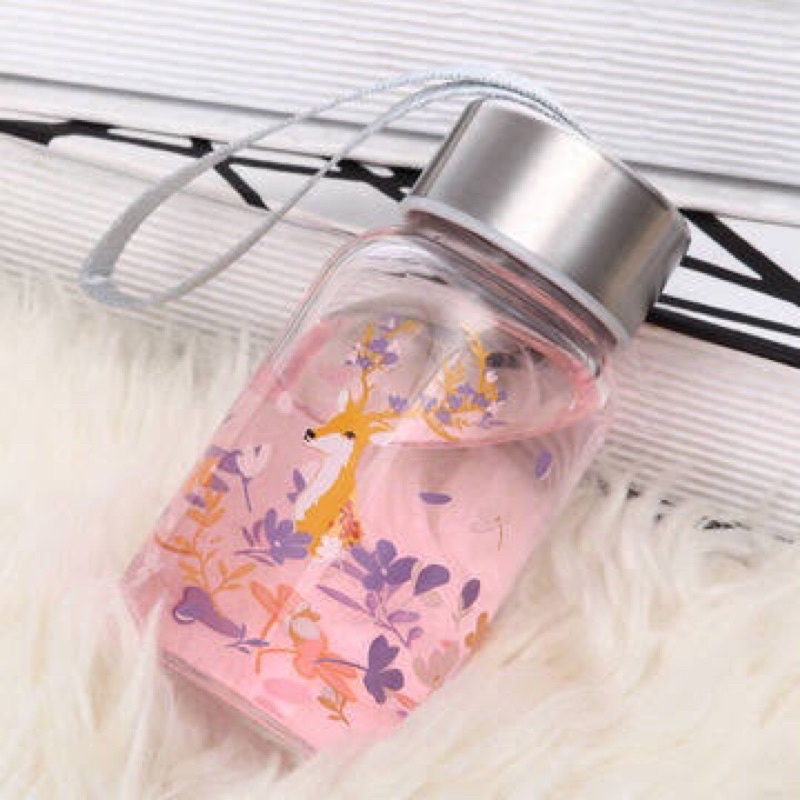 Botol minum kaca anti panas 150ml