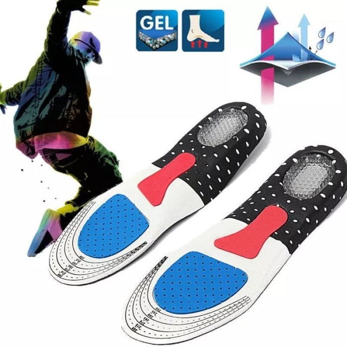 Shoe pad silicone alas kaki sepatu gel / insole dalam sepatu sneaker