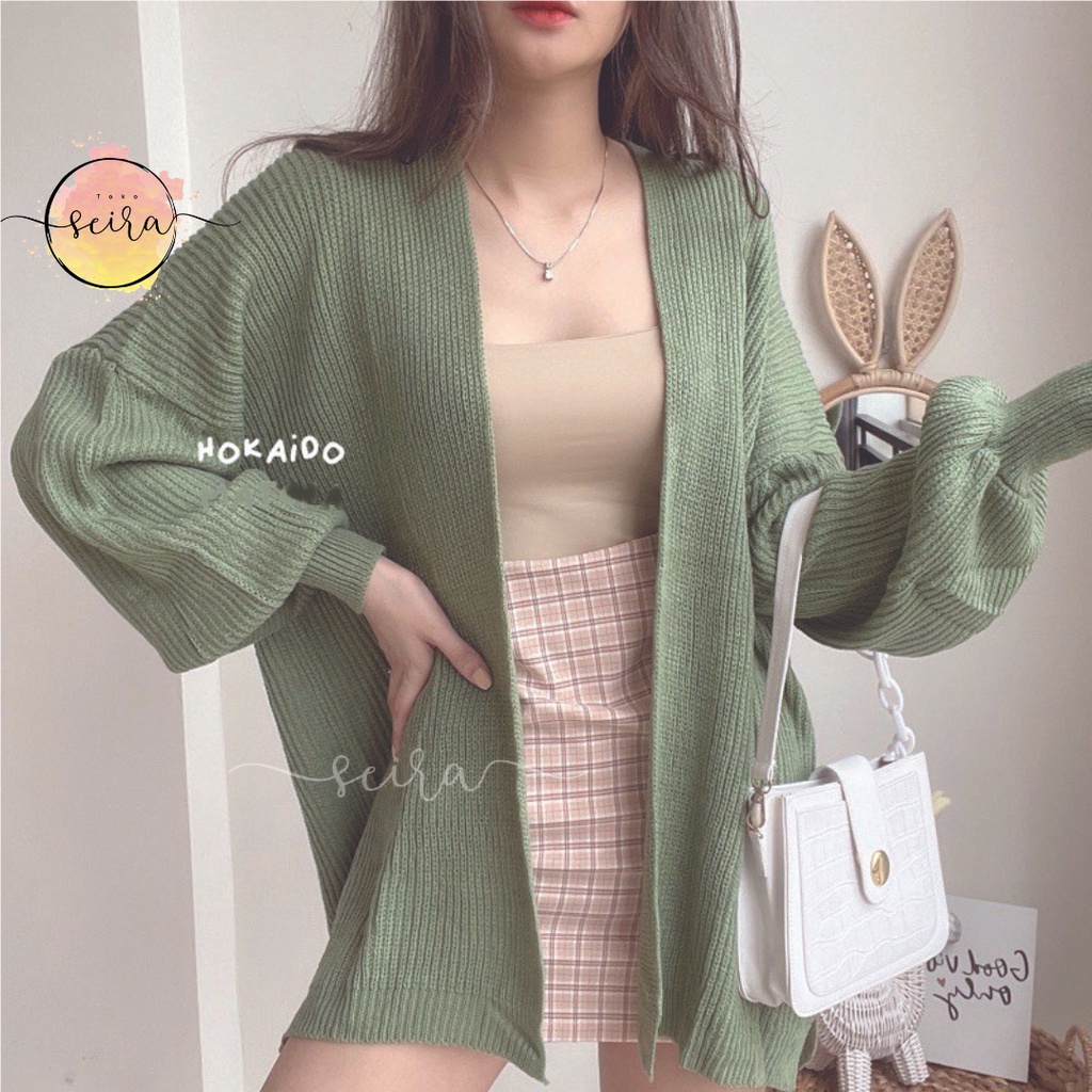 [BISA COD] Cardigan Hokaido Rajut Oversize / Cardi Hokkaido Rajut Oversize Premium Gauri / Cardygan Hokaido