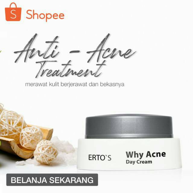 WHY ACNE DAY CREAM ERTO'S / CREAM SIANG JERAWAT ERTOS