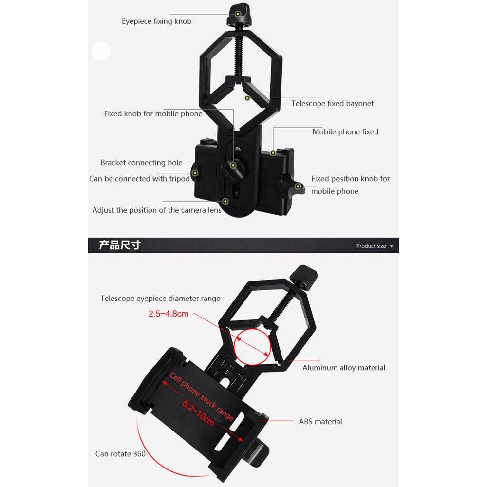 TaffSTUDIO Smartphone Holder Teropong Binocular Monocular - CM4