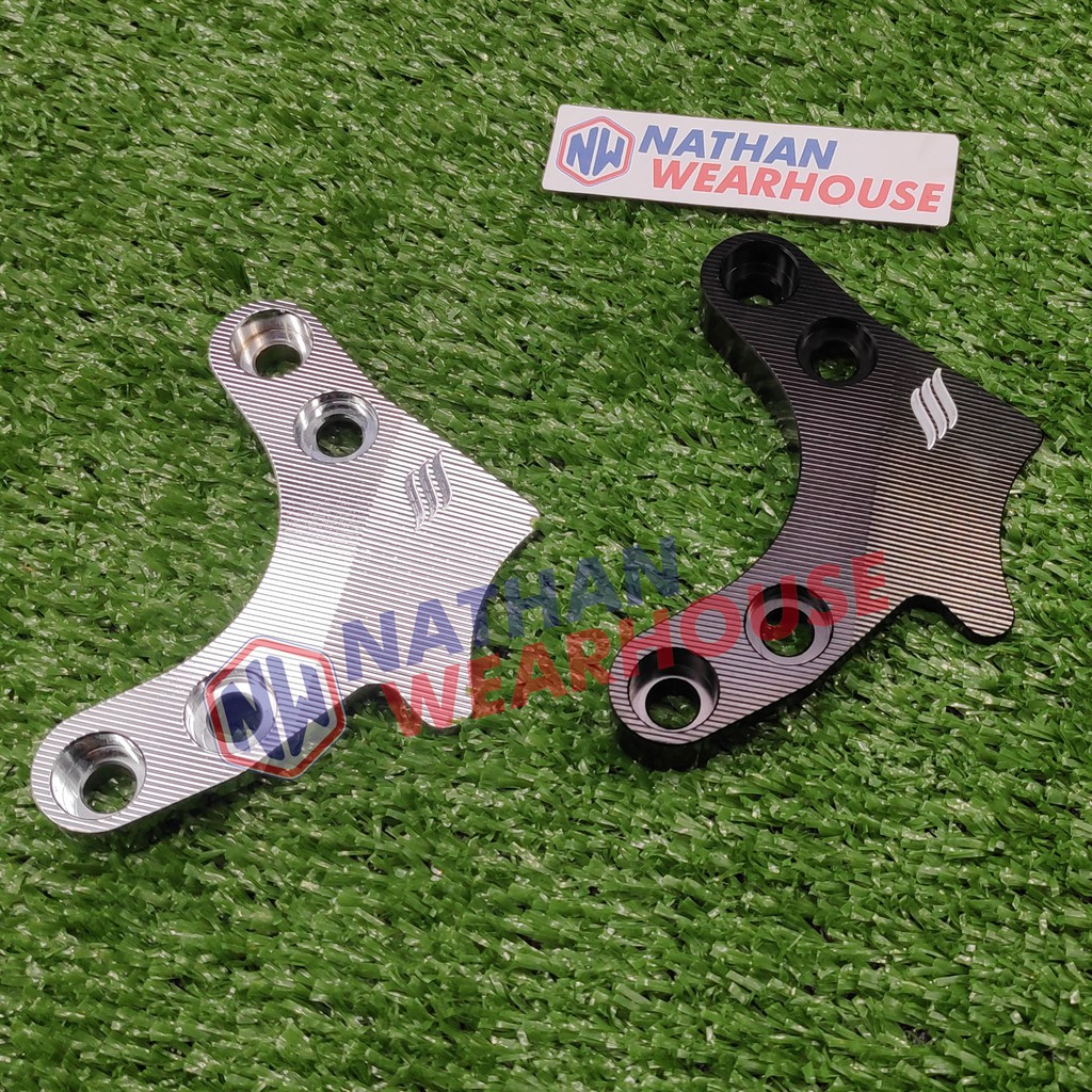 Bracket Adaptor Kaliper Depan Vespa Sprint Primavera 2 piston LX LUIGY bukan Zelioni Marus