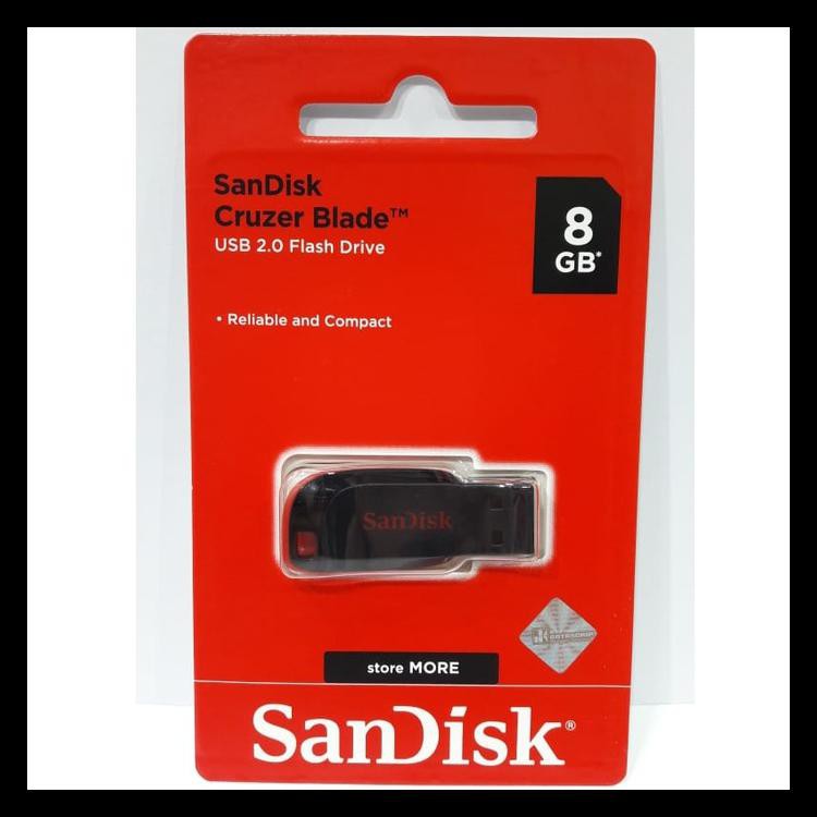 

BAYAR DITEMPAT SANDISK FLASHDISK 8BG / USB FLASH 8GB / SANDISK CRUZER BLADE CZ50 8GB KODE 152