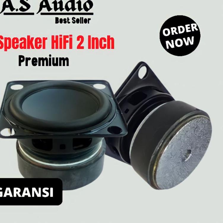Stok terbatas.. Speaker spiker speker 2 inch new asoka full range bass woofer hifi 12 watt 12w 8 ohm