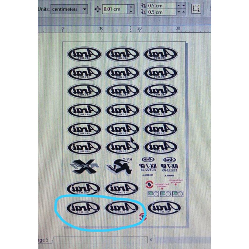 

10lembar kertas decal 32x48