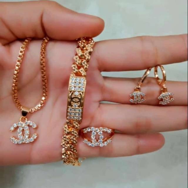 Xuping 1 set perhiasan channel