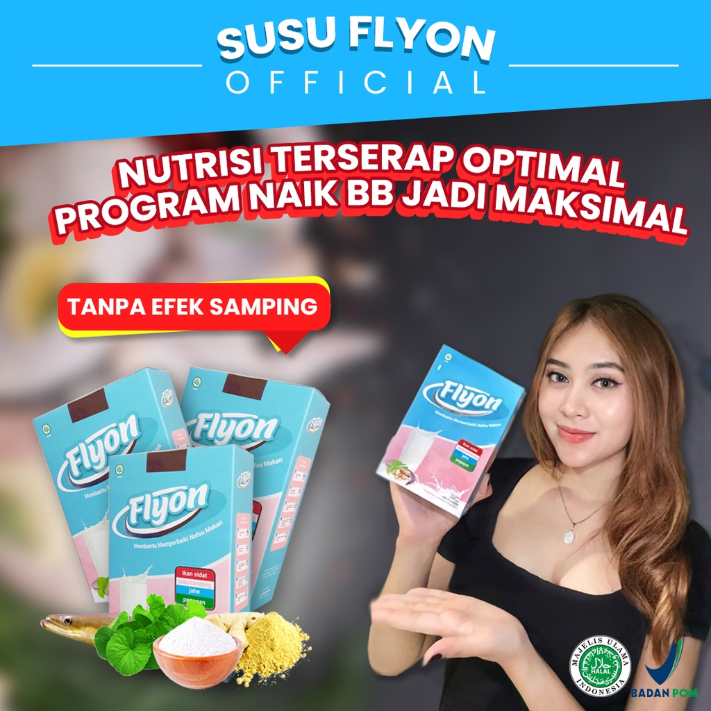 Susu Flyon Original Susu Penggemuk Badan Penambah Berat Badan Suplemen Penambah Berat Badan Original-4