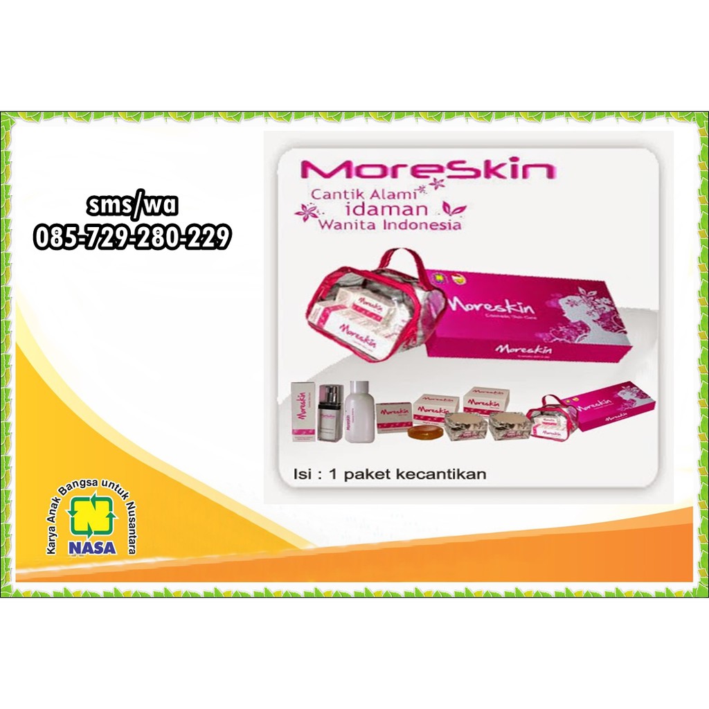 Moreskin Nasa pemutih wajah Nasa