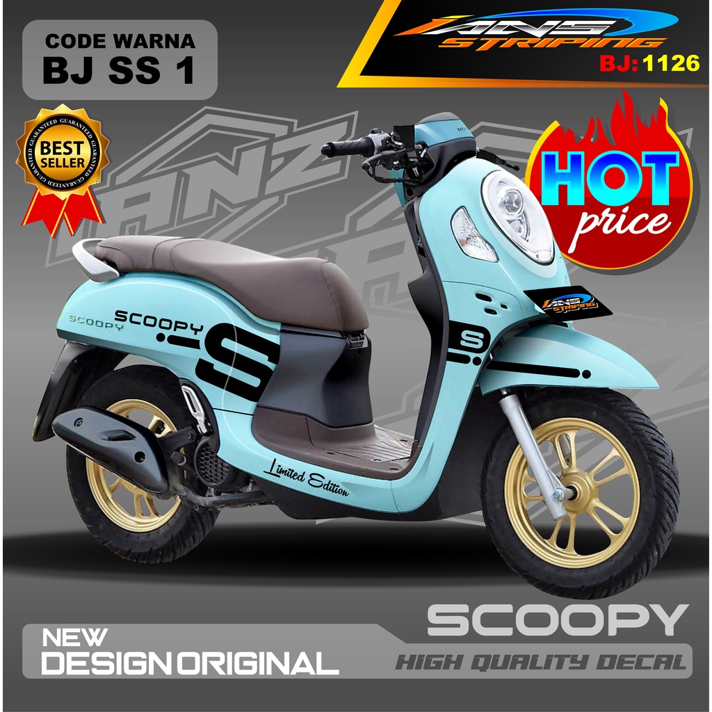 DECAL STICKER SCOOPY 2021 2022 FULL BODY / STIKER SCOOPY WARNA CANTIK / DECAL SCOOPY TERBARU