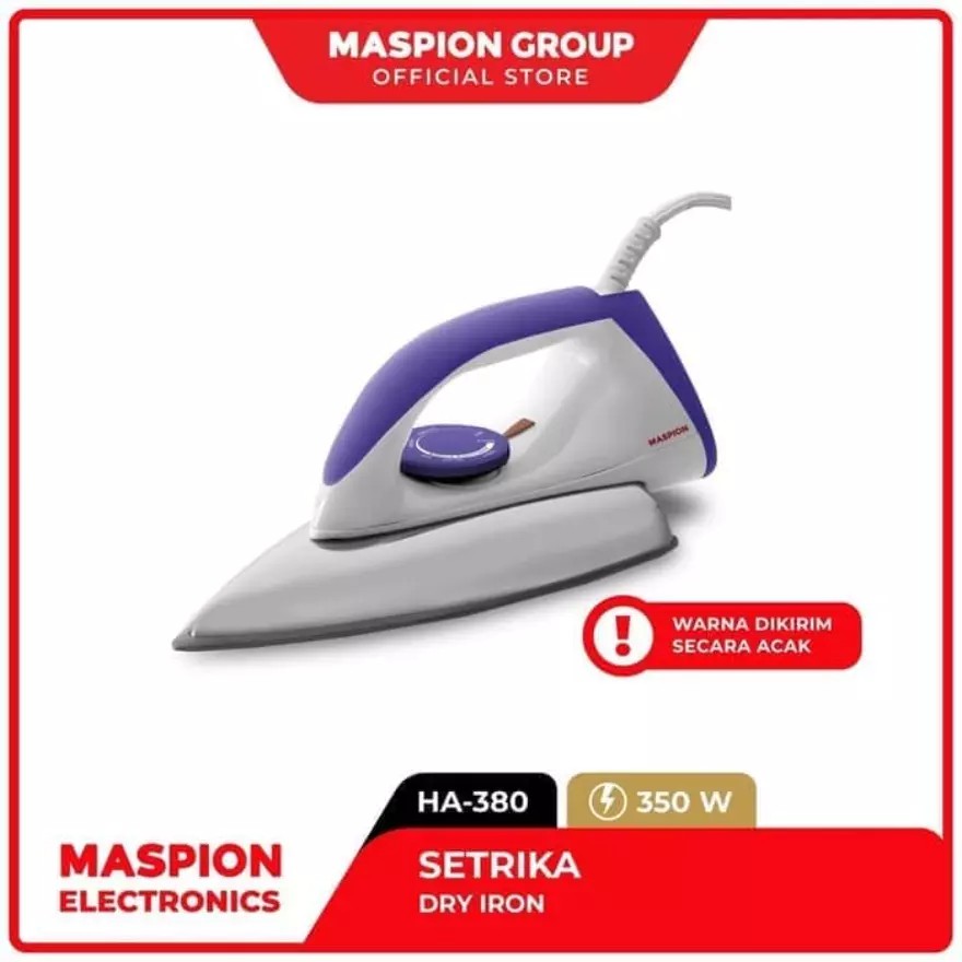 Setrika MASPION Ceramic Coating 350 Watt HA-380