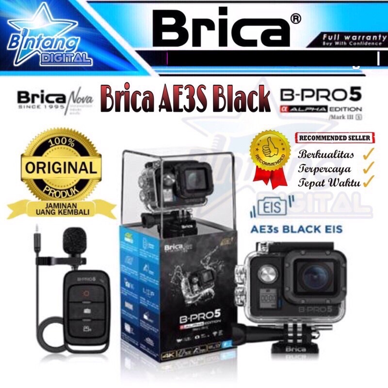 Brica bpro5 AE3S Black / Brica Bpro5 Mark 3s / Bpro5AE3s Garansi Resmi 1 Tahun