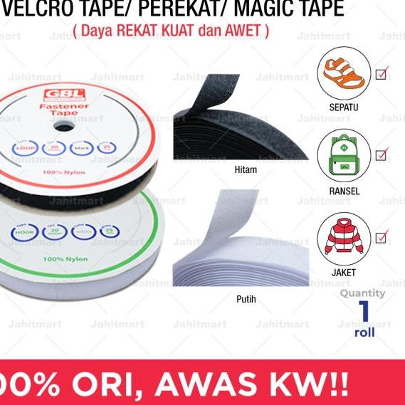 

✵ VELCRO HOOK AND LOOP / PEREKAT 20 METER - Hitam ✹