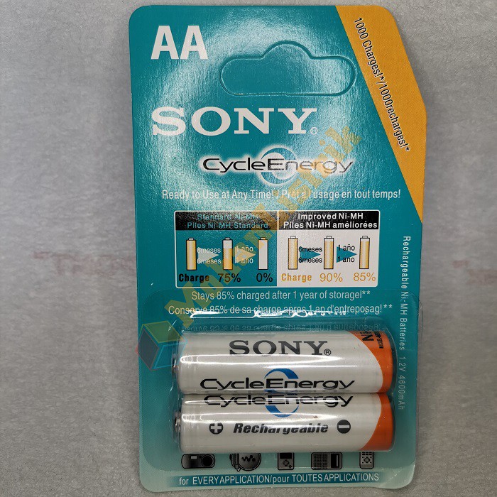 Baterai / Batere / Battery Sony AA Rechargeable Bisa Di Cas Ulang