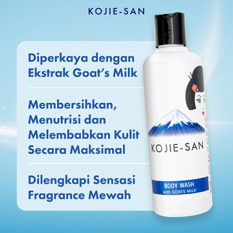 KOJIE SAN BODY WASH GOAT MILK/KOJIC 250ML [𝗕𝗣𝗢𝗠]