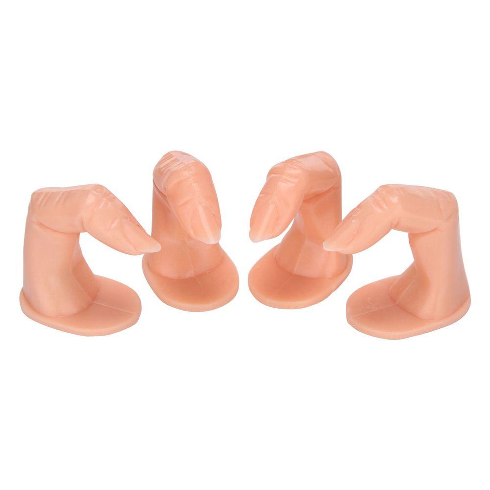Praktek Jari Palsu Bahan Plastik Flexible Untuk Display Makeup Nail Art