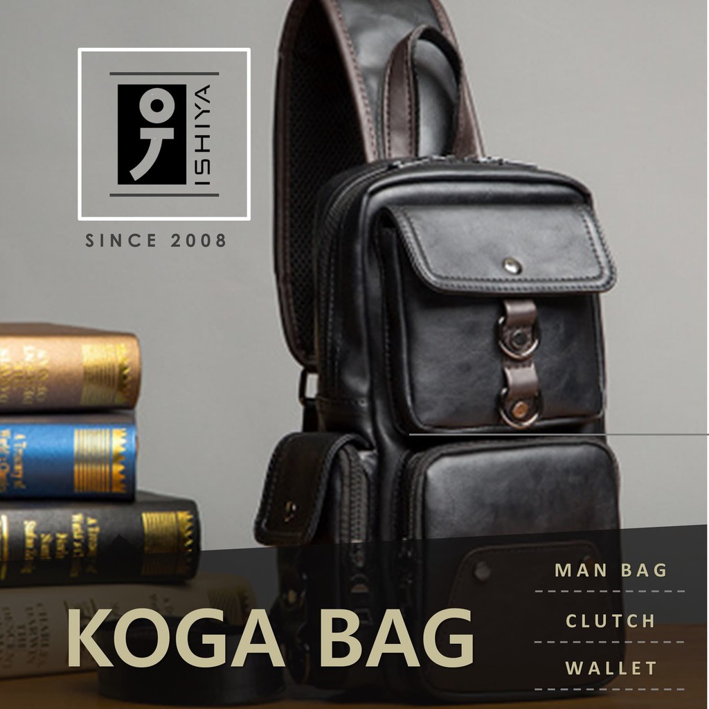 Tas Selempang Pria impor. -ISHIYA-KOGA- (original)