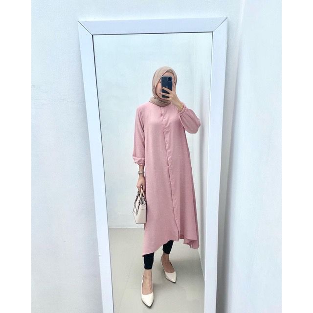 Laudya Midi Dress Crincle Premium