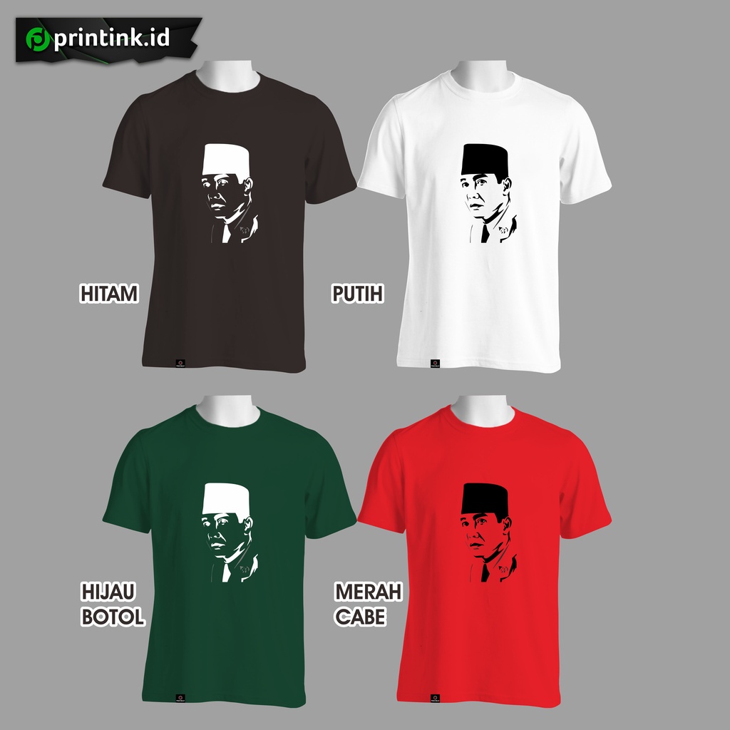 Kaos eksklusif Siluet Sukarno
