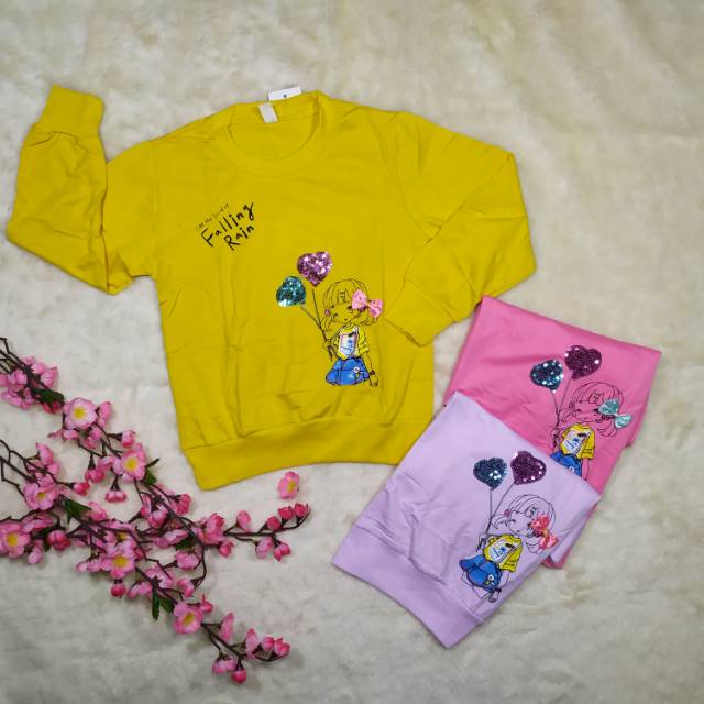 Ss#511 Baju Kaus Anak Perempuan size 0-4tahun / Sweater Anak / Baju Kaus Lengan Panjang