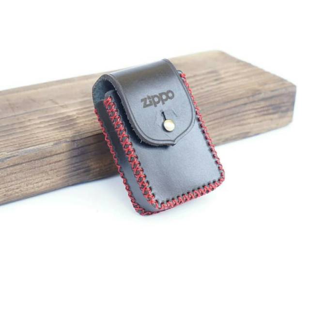 Sarung korek api zippo dompet cover korek api zippo warna hitam