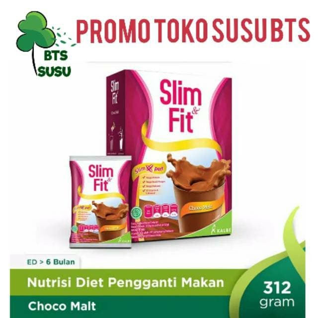 

fe20111 Susu Slimfit 6X52Gr / Susu Slim & Fit Kalbe Susu Diet - Coklat Xa201As