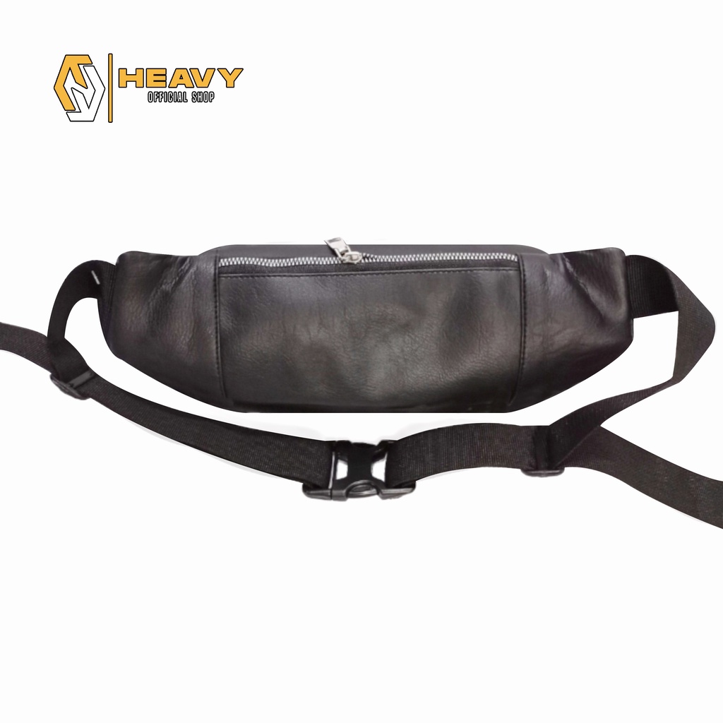 Waistbag Kulit Heavy Pria/Wanita - Tas Pinggang Original Heavy PU. Leather