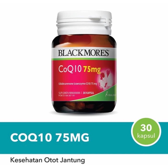 Blackmores Coq10 75 mg isi 30 tablet ( memelihara kesehatan jantung anda )