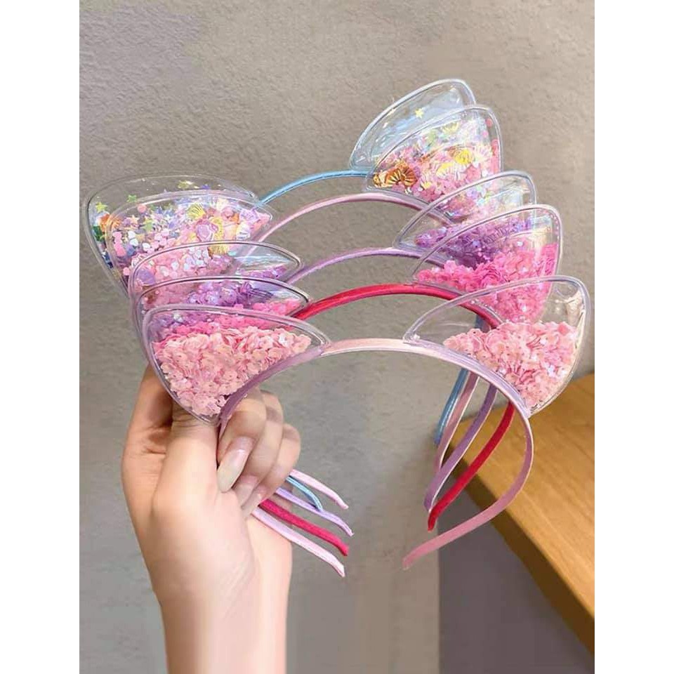 BANDO ANAK PEREMPUAN SEQUIN KUCING