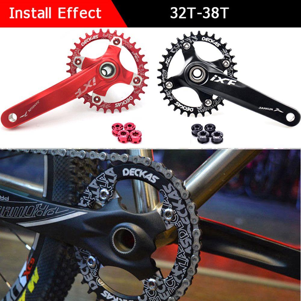 Lanfy Mtb Crankset Plat Sepeda Bulat 32T 34T 36T 38T Sepeda Chainwheel Crown Crankset Single Tooth Plate Bicycle Disc