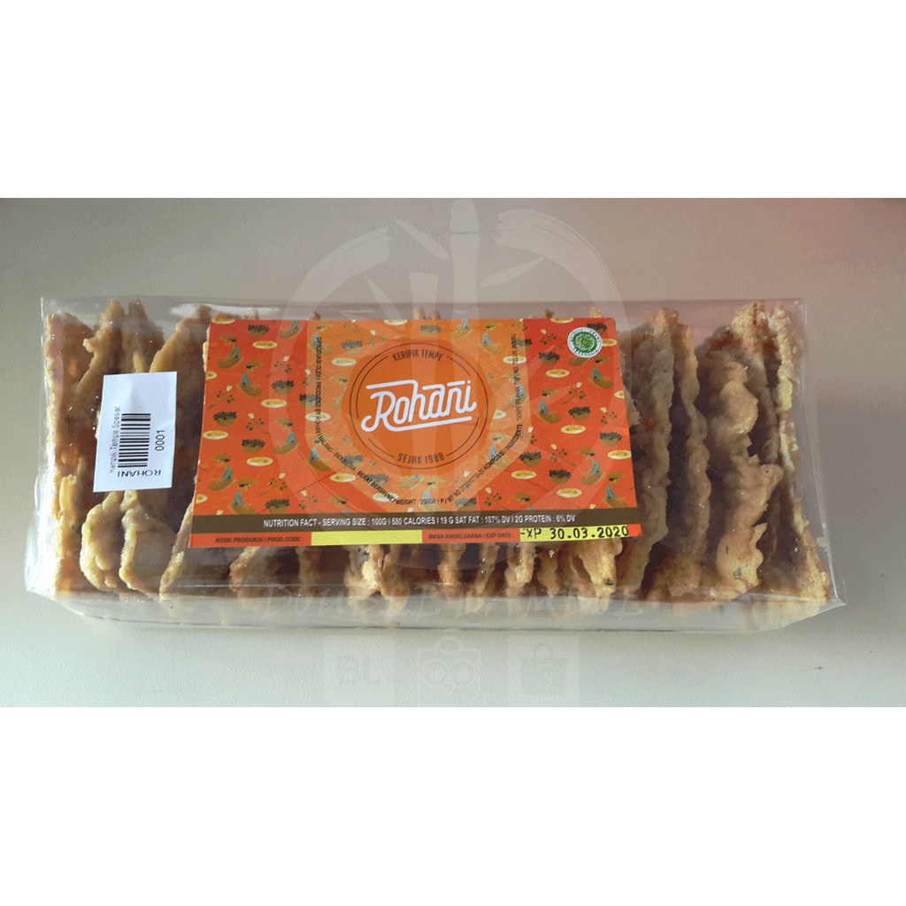 

Keripik Tempe ROHANI - ORIGINAL - Special - Extra Telur - Malang - Asli