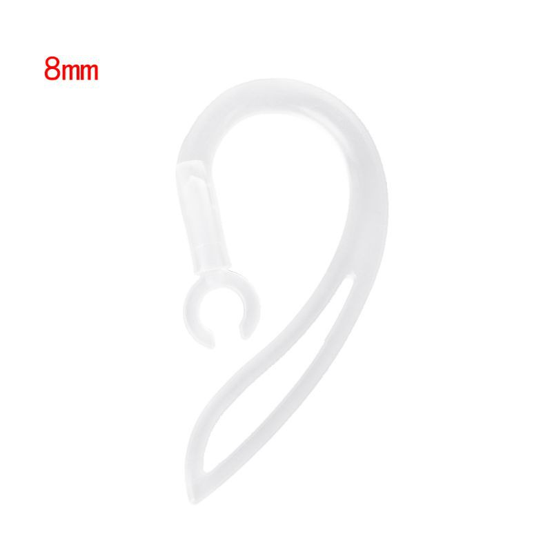 btsg 8mm Bluetooth Earphones Transparent Soft Silicone Ear Hook Loop Clip Headset