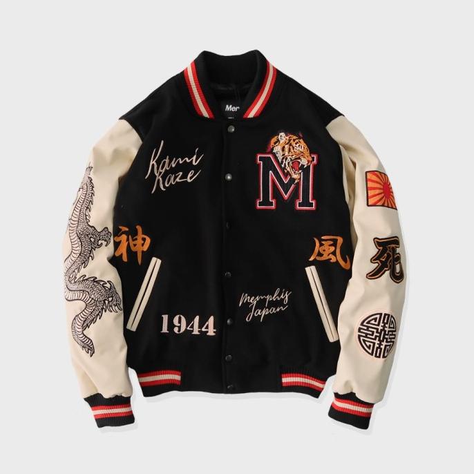 Promo Varsity Jaket Memphis Origins Homerun/Kamikaze/Okinawa.Yamaguchi