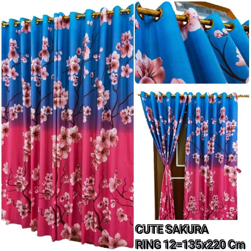 Gorden Smokering Besar Murah 12 Lubang Motif Sakura