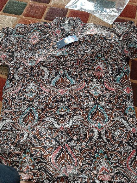 Bswart Batik Hrb026 Kenongo Hem Pendek Padi Pekalongan M L Xl Batik Pria Murah Modern Grosir